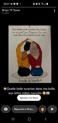 Customer photo review of Affiche Personnalisée - Meilleures Amies