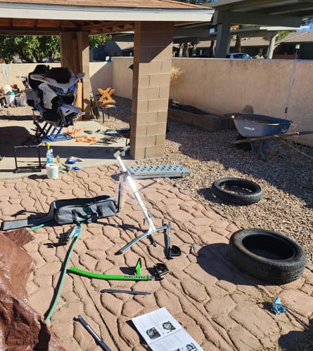 Customer photo review of Rabaconda Street Bike Tire Changer
