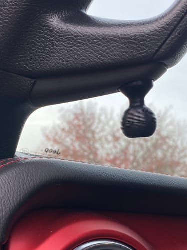 Customer photo review of Gladiator JT A-Pillar Ball Mount Solution