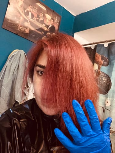 Reseña con foto de un cliente sobre Henna Jamila Hair