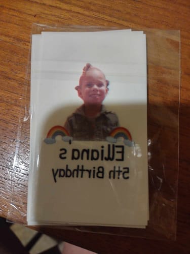 Customer photo review of Double Rainbow Tattoo