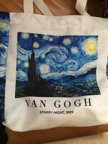 Customer photo review of The Starry Night Yıldızlı Gece Omuz Çantası