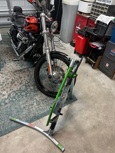 Customer photo review of STARTER Kit - Street Bike Tire Changer