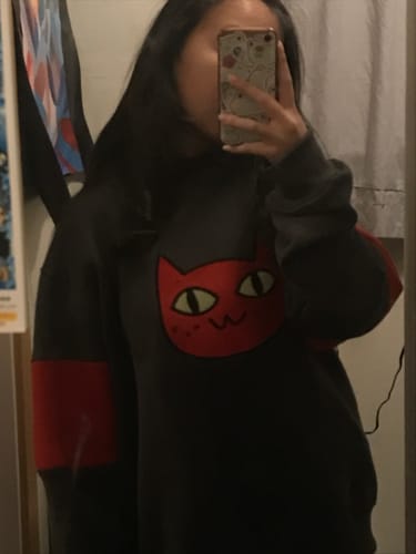 Customer photo review of Cat Sweater
