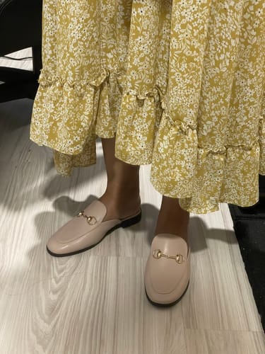 Customer photo review of Julia Mules in Nude