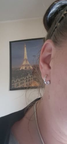 Customer photo review of (🔥LAST DAY SALE-80% OFF) Lovefinity™ Lymphvity MagneTherapy Germanium Earrings