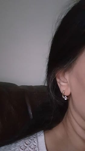 Customer photo review of (🔥LAST DAY SALE-80% OFF) Lovefinity™ Lymphvity MagneTherapy Germanium Earrings