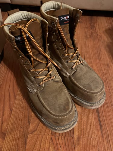 Customer photo review of 6 Inch Moc Steel Toe Boot