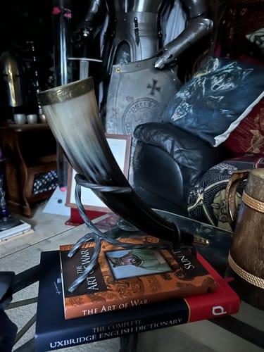 Customer photo review of The Longhouse Drinking Horn - Clearance