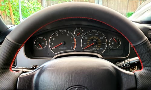 Customer photo review of Gauge Cluster Aluminum Bezel Rings for SW20 & ZZW30