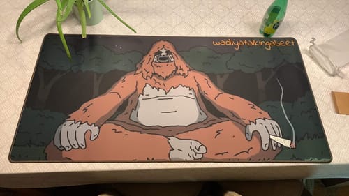 Customer photo review of XXXXL Extended Max Custom Mousepad