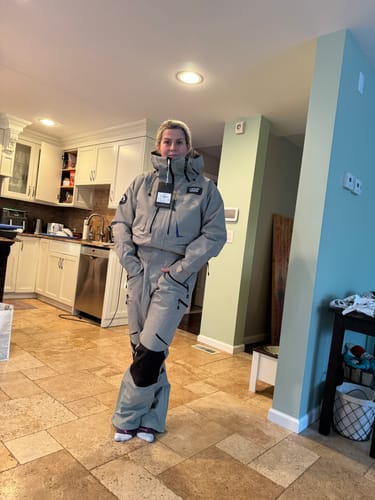 Customer photo review of Hotian Women High Neck Hooded One Piece Ski Suits