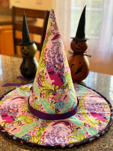 Customer photo review of The Spellbound Quilted Witch Hat Sewing Pattern | Digital PDF Pattern