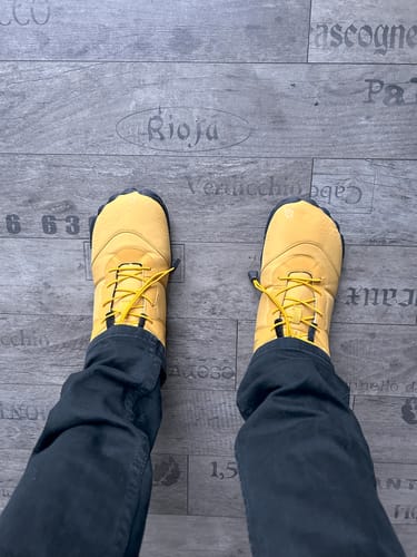 Customer photo review of Vindra Flex - Non-slip & Universal Winter Barefoot Shoe (Water-resistant)