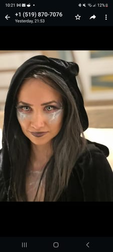 Customer photo review of PRIMAL ® Villain - Yellow Colored Contact Lenses