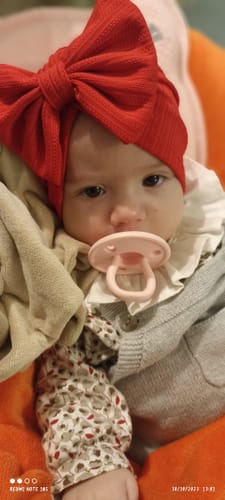 Customer photo review of Kit 2 Chupetes Chupete Rosa + Rosa Pálido