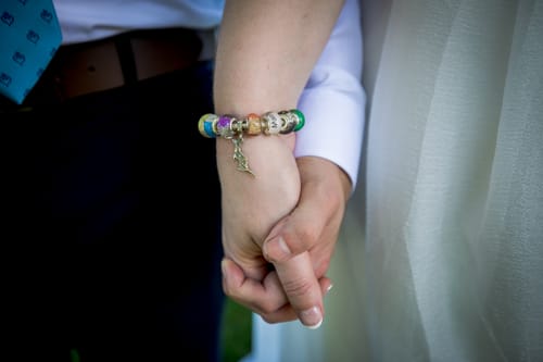 Customer photo review of Name Beads with Cremains