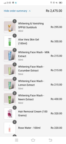 Customer photo review of Whitening Face Wash - Neem Extract