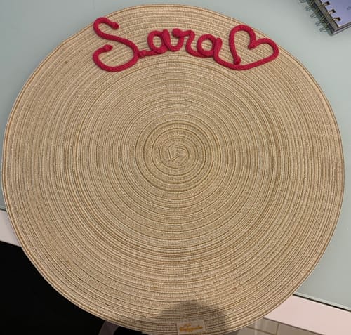 Andrea S. review of Tovaglietta Americana Personalizzata con Nome image 1 out of 1