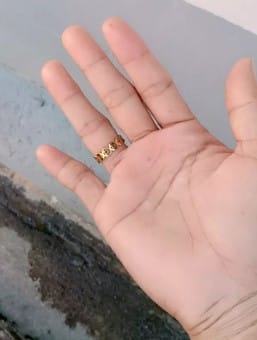 Customer photo review of LUCKY CHARM MONEY CATCHER STAINLESS CHARM RING