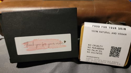 Customer photo review of Turmeric Face & Body Soap