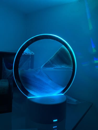 Customer photo review of LITLAMP™ - 3D Moving Sand Table Lamp