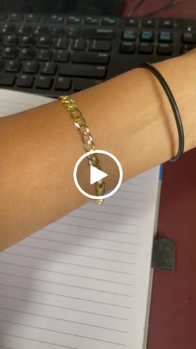 Customer video review of *NEW* 14K Solid Cuban Curb Bracelet (5.7 MM) JTJ™