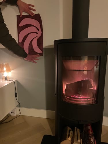 Customer photo review of Lilac & aubergine "Let's go Bananas"