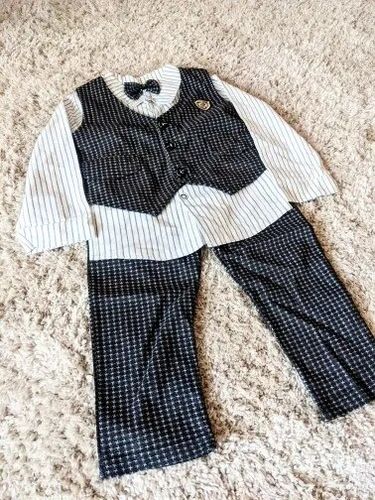 Customer photo review of Baby Boy Semi Formal Striped 3 Pcs Set