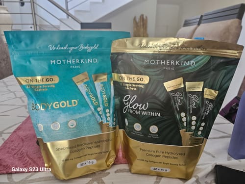 Customer photo review of BodyGold Collagen Peptides 750g - LIMITED EDITION