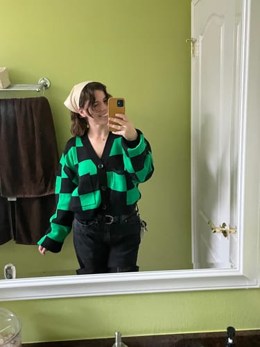 Customer photo review of Cropped Fire Dance Cardigan