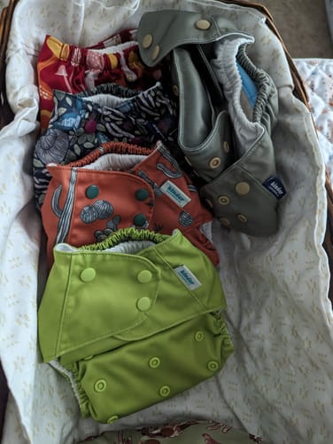 Customer photo review of Seasonal Basics Pocket Cloth Diaper with Athletic Wicking Jersey Version 2.0