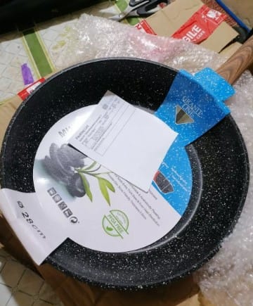 Customer photo review of TRENDING! NON STICK PAN Maifan Stone Coating