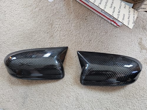 Customer photo review of 2012-2015 Civic SI coupe Carbon Fiber M style Mirror Caps