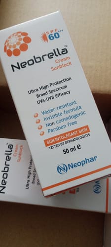 Customer photo review of Neobrella Sunblock Cream SPF60 PA+++