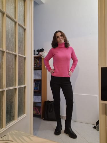 Customer photo review of Maglione doppio collo basic