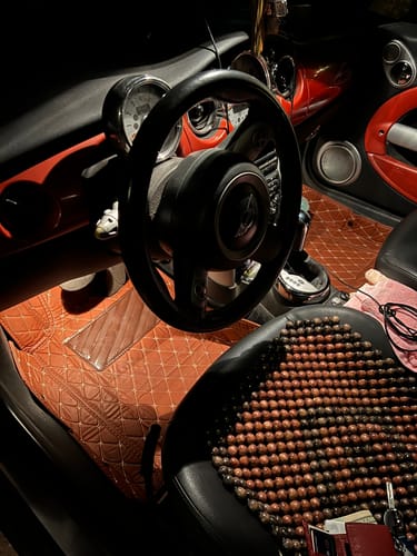 Customer photo review of Brown Custom Car Floor Mats