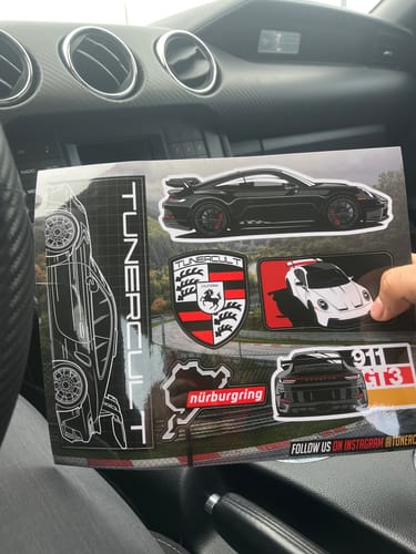 Customer photo review of TCG46 911 GT3 STICKER SHEET