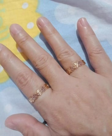 Customer photo review of LUCKY CHARM MONEY CATCHER STAINLESS CHARM RING