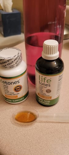 Customer photo review of Buy 2 Uric Acid Support Tinctures, Get Capsules Free!
