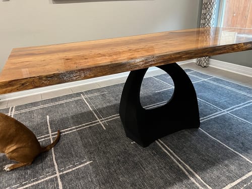 Customer photo review of Metal Table Base - 307 Tulipe - 28H inch