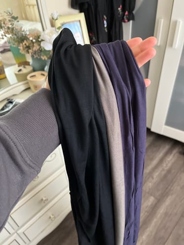 Customer photo review of Premium Jersey Hijab - Gun Metal