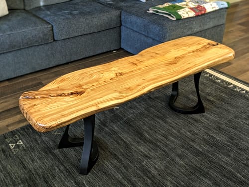 Customer photo review of Metal Bench Legs - 117 Uzar - 13W, 16H inch