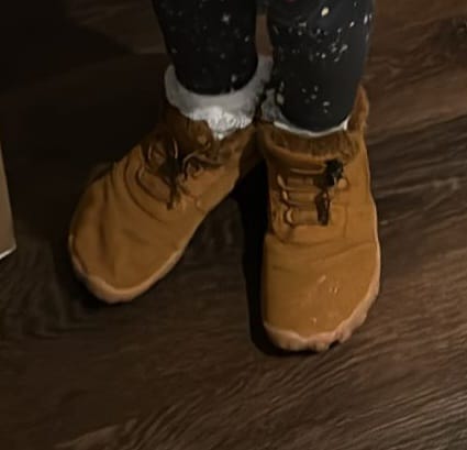 Customer photo review of Kid's WillⅠ- Winter Barefoot Shoes
