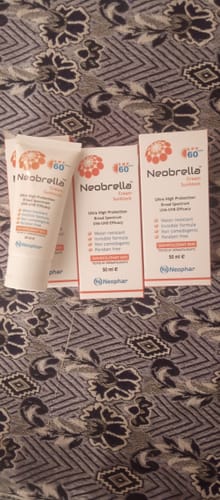 Customer photo review of Neobrella Sunblock Cream SPF60 PA+++