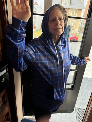Customer photo review of Jewish Hoodie, Tartan Plaid Hoodie K23