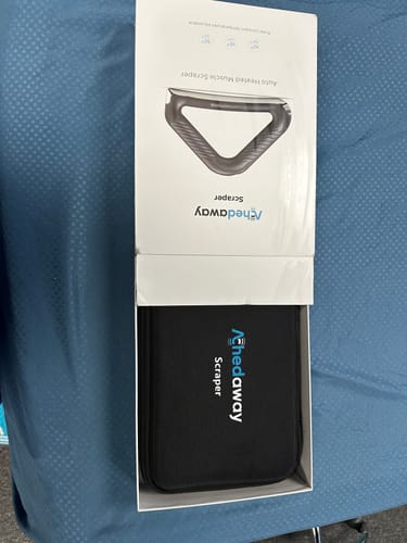 Customer photo review of Achedaway Scraper - The World’s First Heated Muscle Scraper