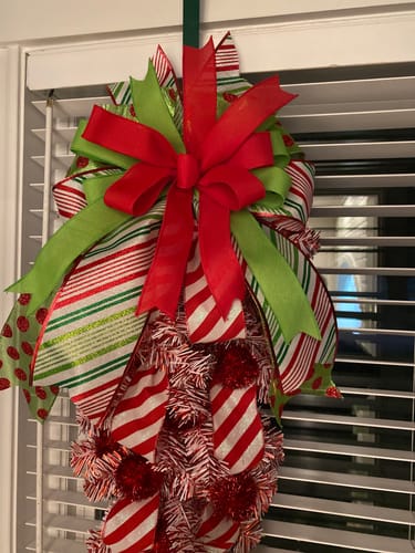 Customer photo review of 1.5"X50Yd Value Faux Burlap Assortment 18 Assorted Colors RC5003