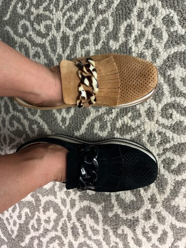 Customer photo review of Softwaves CADIE Black with Black Chain Platform Sneaker