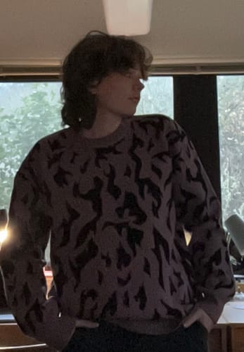 Customer photo review of Curse Mark Knit Sweater